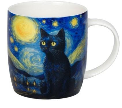 neuveden: Hrnek - Gogh - s kočkou