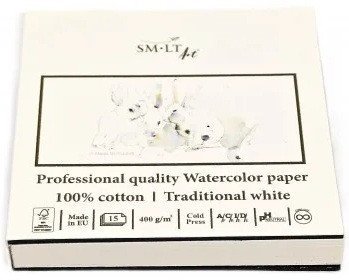 -: SMLT Art Album akvarel PRO 9x9cm - 15 listů