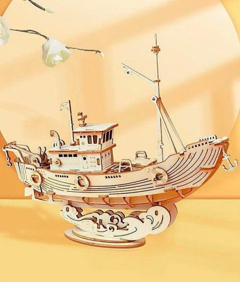 neuveden: NiXiM Dřevěné 3D puzzle/Rybářská loď neuveden: NiXiM Dřevěné 3D puzzle/Rybářská loď
