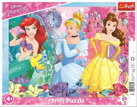 neuveden: Trefl Puzzle Disney Princess - Kouzelné princezny / 25 dílků