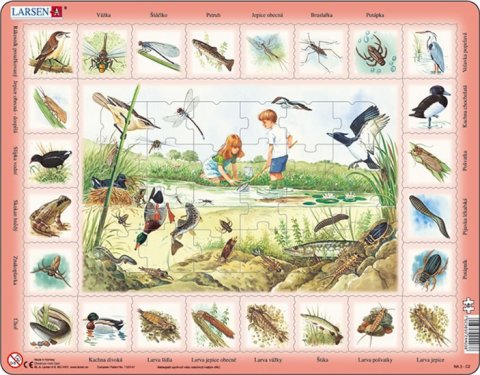 neuveden: Puzzle MAXI - Život u rybníka/48 dílků