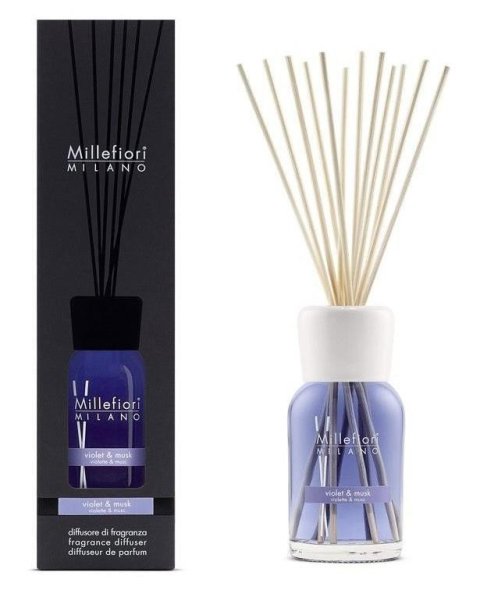 neuveden: Millefiori Milano Violet & Musk / difuzér 500ml