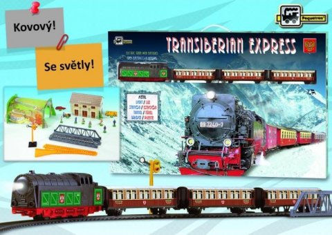 neuveden: Transsibiřský expres se stanicí, mostem a tunelem