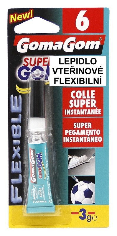 -: Lepidlo vteřinové pro pružné spoje 6 3g