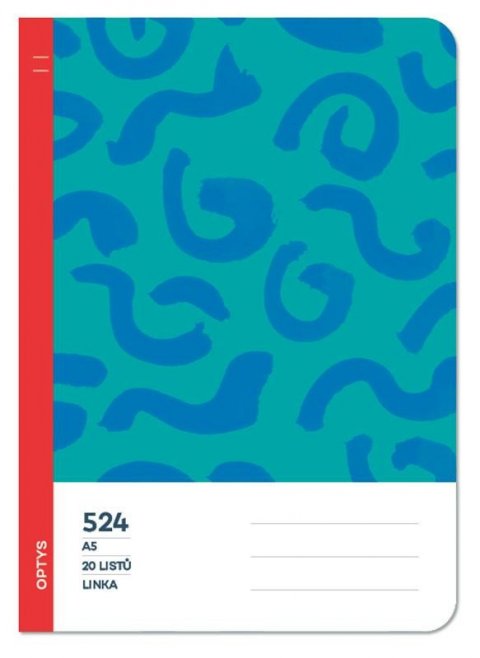 neuveden: Optys Školní sešit 524 bezdřevý linka - spirálky
