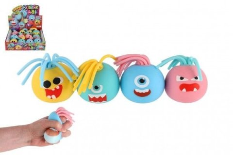 neuveden: Míček Obličej s třásněmi antistresový mačkací sliz