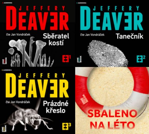 Deaver Jeffery: Deaver - CDmp3 (komplet Sběratel kostí, Tanečník, Prázdné křeslo)