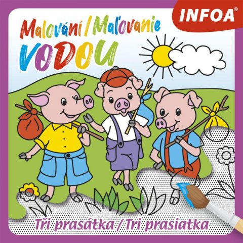 neuveden: Malování / Maľovanie vodou - Tři prasátky neuveden: Malování / Maľovanie vodou - Tři prasátky