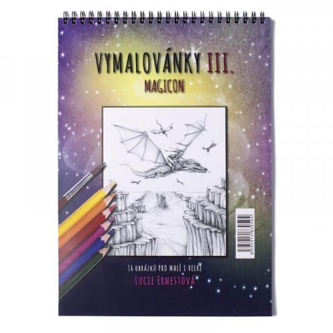 neuveden: Vymalovánky 3.díl s horní vazbou twin wire A4, 16 listů