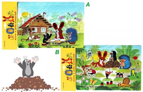 neuveden: Krtek - Pěnové puzzle 6 dílků/2 motivy neuveden: Krtek - Pěnové puzzle 6 dílků/2 motivy
