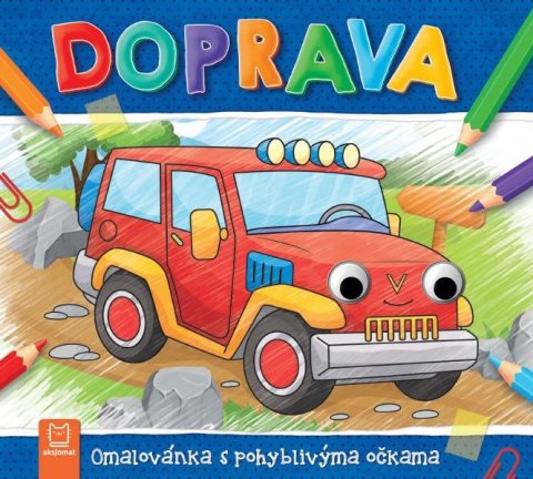 neuveden: Doprava - Omalovánka s pohyblivýma očkama