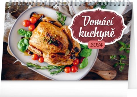 neuveden: Kalendář 2024 stolní: Domácí kuchyně, 23,1 × 14,5 cm
