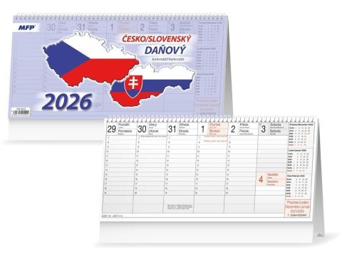 neuveden: Daňový česko/slovenský 2026 - stolní kalendář neuveden: Daňový česko/slovenský 2026 - stolní kalendář