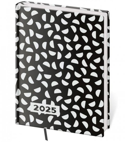 neuveden: Diář 2025 Vario Lyra denní B6 B&W