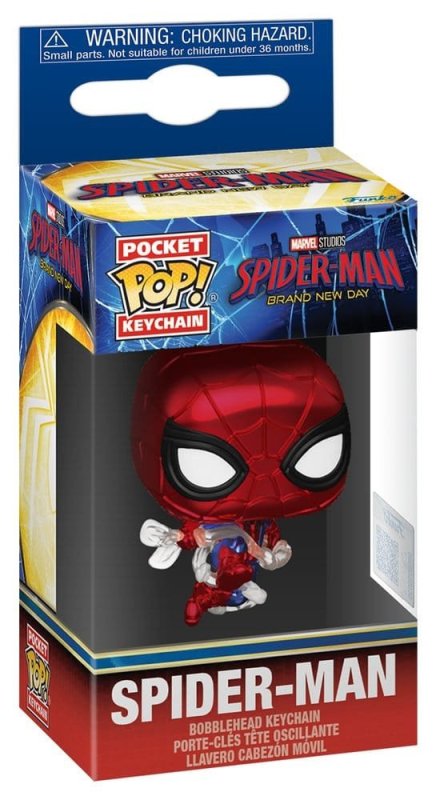 : Funko POP Keychain: Spider-Man: Brand New Day - Spider-Man