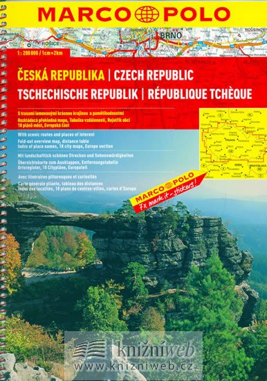 neuveden: Česká republika - 1:200 000 (s trasami..