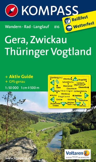 neuveden: Gera,Zwickau Thüringer Vogtland 816 1:50T NKOM neuveden: Gera,Zwickau Thüringer Vogtland 816 1:50T NKOM