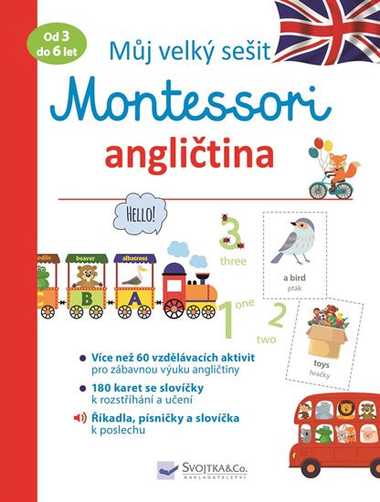 Barusseau Lydie: Můj velký sešit Montessori - Angličtina 3 až 6 let
