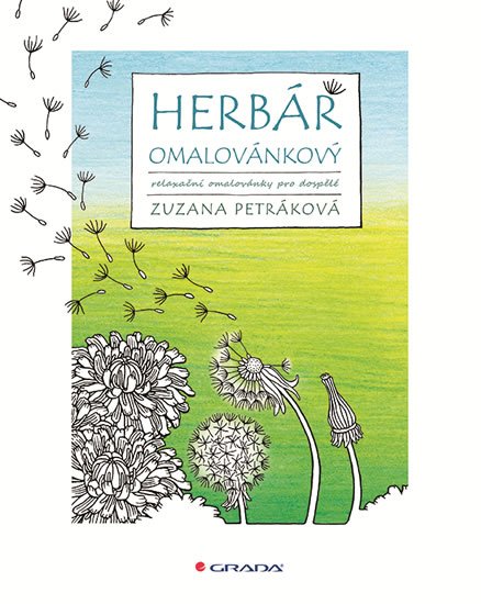 Petráková Zuzana: Herbář omalovánkový - Relaxační omalovánky pro dospělé