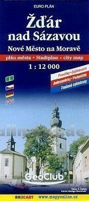 neuveden: Žďár nad Sázavou mapa 1:12 000
