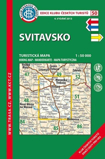 neuveden: Svitavsko /KČT 50 1:50T Turistická mapa