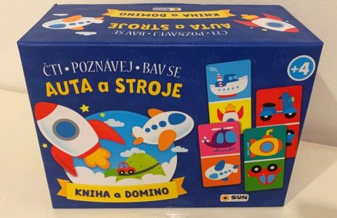 neuveden: Kniha a Domino Auta a stroje - čti, poznávej, bav se! neuveden: Kniha a Domino Auta a stroje - čti, poznávej, bav se!