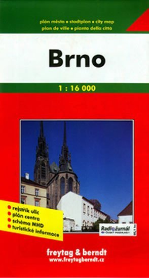 neuveden: Brno 1:16 000 - měkká (automapa)