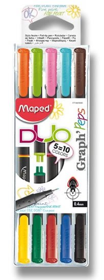 neuveden: Maped - Liner Graph Peps Duo 5 ks neuveden: Maped - Liner Graph Peps Duo 5 ks