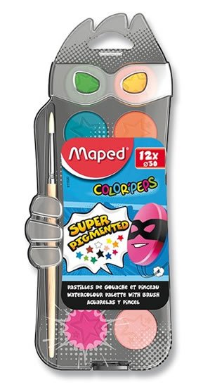 neuveden: Maped - Vodové barvy Paint 30 mm - 12 barev neuveden: Maped - Vodové barvy Paint 30 mm - 12 barev