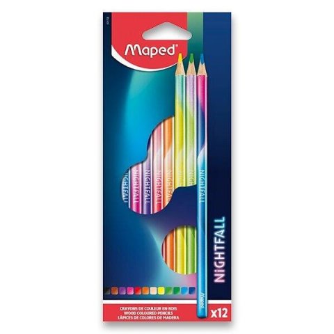 neuveden: Pastelky Maped Color´Peps Nightfall 12 barev