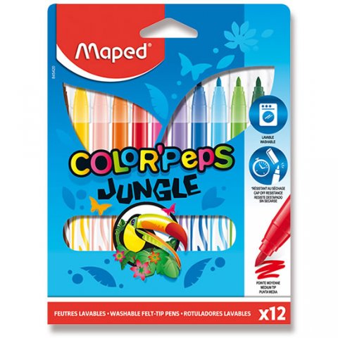 neuveden: Maped - Fixy Color´Peps Jungle 12 barev