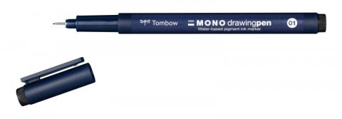 neuveden: Tombow Fineliner MONO drawing pen - hrot 01