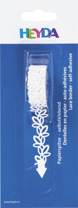 neuveden: HEYDA Samolepicí papírová krajka - lístky 14 mm x 2 m neuveden: HEYDA Samolepicí papírová krajka - lístky 14 mm x 2 m