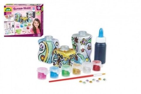 neuveden: Kreativní sada Třpytivé vázy - malování na sklo