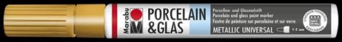 neuveden: Marabu Popisovač na sklo/porcelán 1-2 mm - zlatý