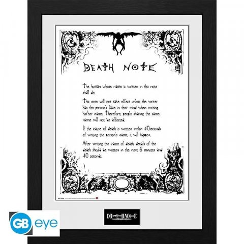 neuveden: Death Note Zarámovaný plakát - Death Note