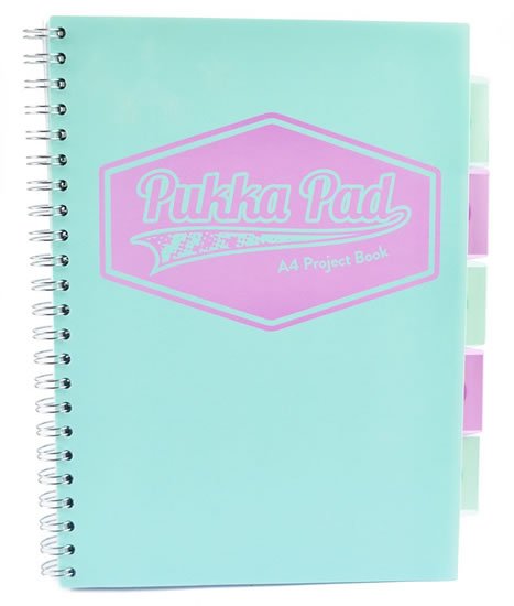 neuveden: Pukka Pad Projektový blok Pastel A4, papír 80g, 100 listů, světle zelený