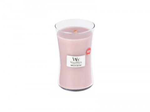 neuveden: WoodWick Vanilla & Sea Salt svíčka váza 609g