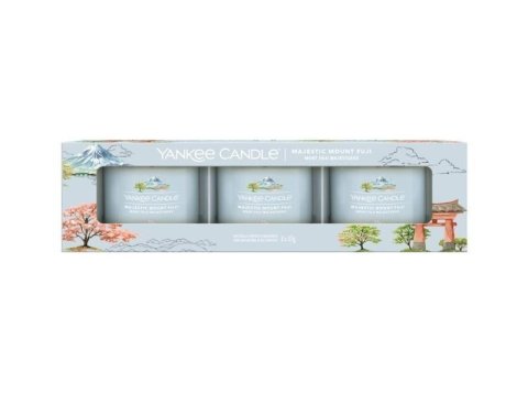 neuveden: YANKEE CANDLE Majestic Mount Fuji svíčka votivní 3ks sada