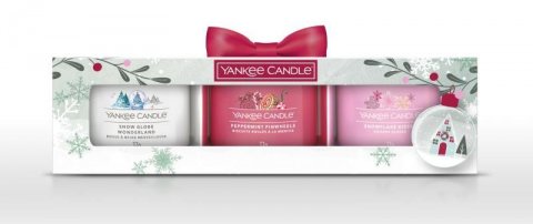 neuveden: YANKEE CANDLE Dárková sada 3 ks votivních svíček 49g / Snow Globe Wonderlan