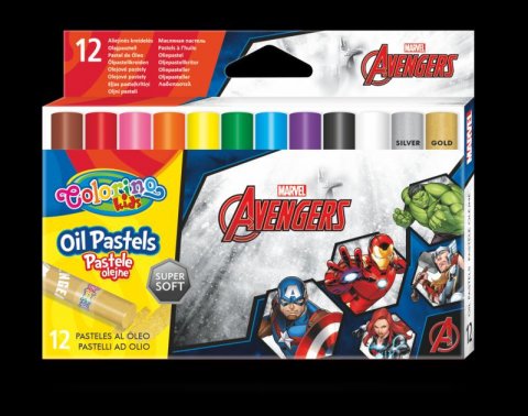 neuveden: Colorino Marvel Avengers - olejové pastely 12 barev neuveden: Colorino Marvel Avengers - olejové pastely 12 barev