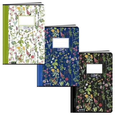 neuveden: Sešit A4, 40 listů, typ 444 Květiny