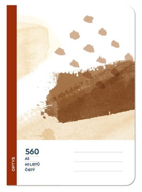 neuveden: Optys Školní sešit 560 bezdřevý čistý - čokoláda