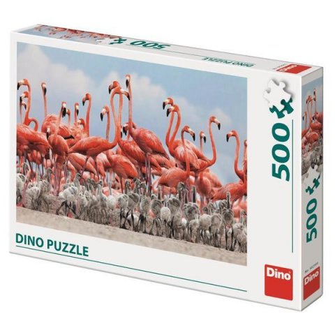 neuveden: Puzzle Hejno plameňáků 500 dílků