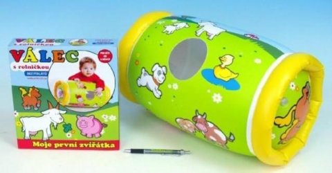 neuveden: Moje první zvířátka - Válec s rolničkou nafukovací