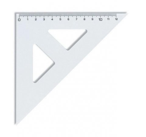 neuveden: Koh-i-noor trojúhelník s kolmicí čirý 45/141