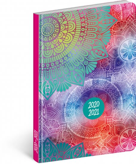 neuveden: Diář Petito 2020/2021 18 měsíční -  Mandala, 11 × 17 cm