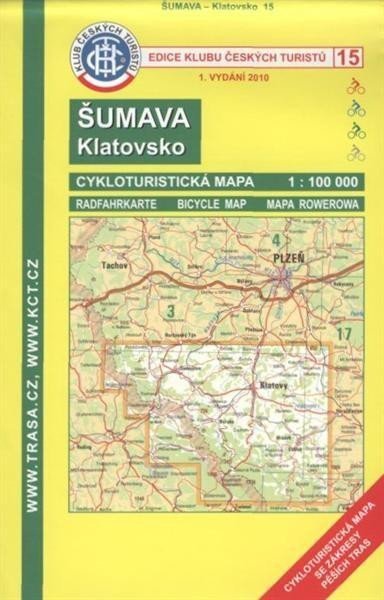 neuveden: KČT 15 Šumava,Klatovsko - cyklomapa neuveden: KČT 15 Šumava,Klatovsko - cyklomapa