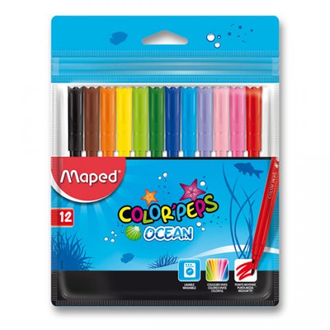 neuveden: Maped - Fixy Color´Peps Ocean 12 barev