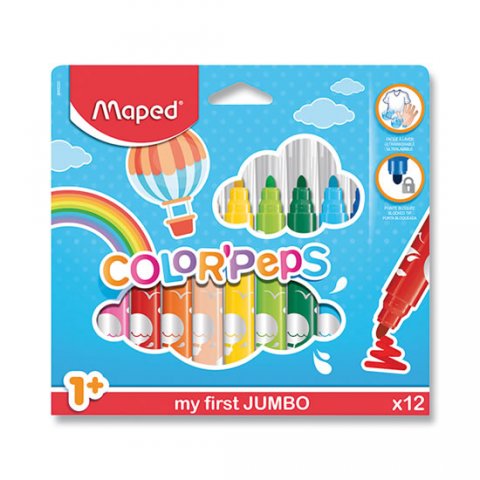 neuveden: Maped - Fixy Color´ Peps Early Age Jumbo 12 ks neuveden: Maped - Fixy Color´ Peps Early Age Jumbo 12 ks